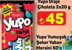 ÜLKER YUPO DRAJE ÇİKOLATA 3X20 G fiyat ve kampanya bilgisi